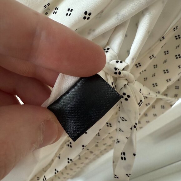 Jenni Kayne Polka Pattern Wrap Dress Size Medium - Picture 3 of 4